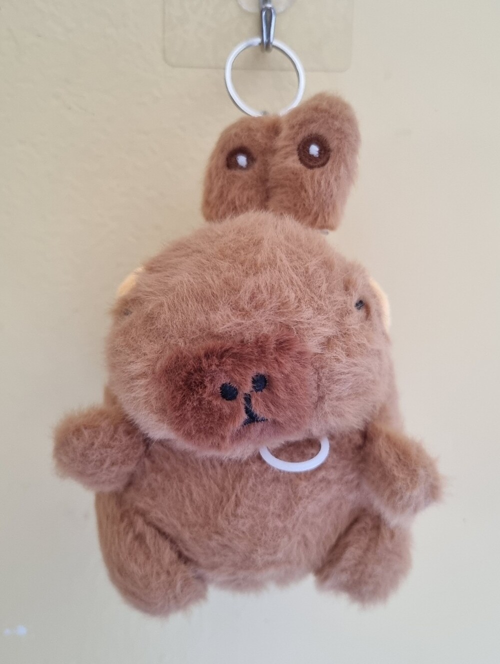 Cute Capybara Kids Bag Keychain Soft Plush Stuffed Toy Plushies Bag Accessories